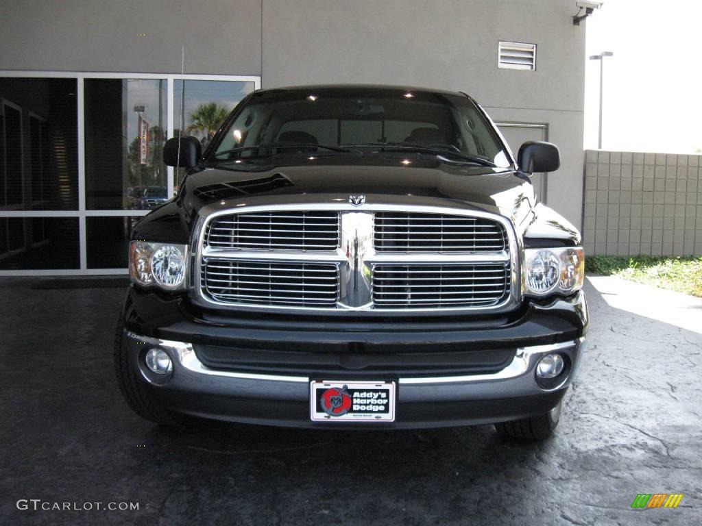 2005 Ram 1500 Laramie Quad Cab - Black / Dark Slate Gray photo #4