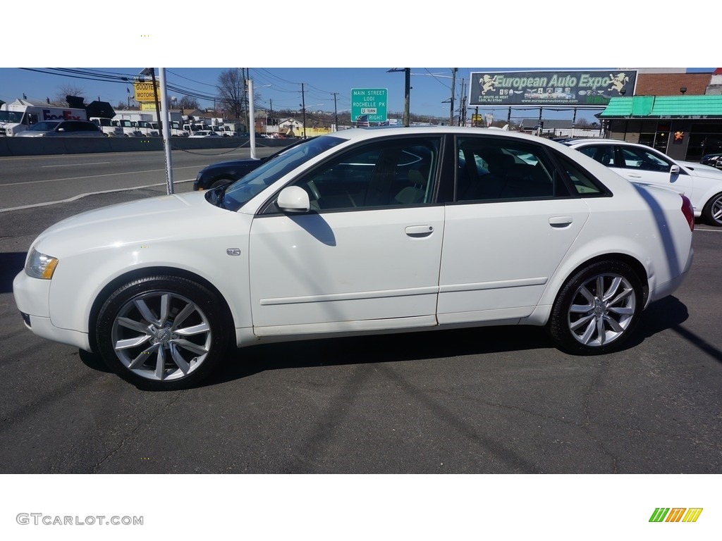 2005 A4 1.8T quattro Sedan - Arctic White / Beige photo #6