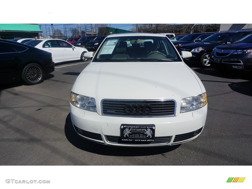 2005 A4 1.8T quattro Sedan - Arctic White / Beige photo #8
