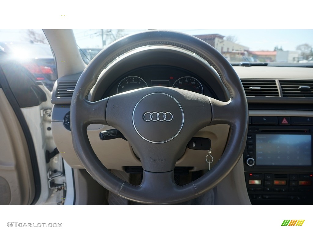 2005 A4 1.8T quattro Sedan - Arctic White / Beige photo #17