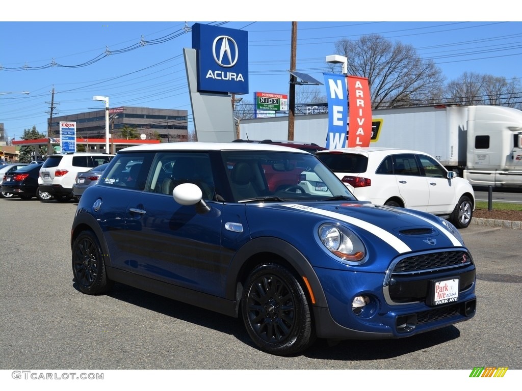 2014 Cooper S Hardtop - Deep Blue Metallic / Leatherette/Cloth Black Pearl photo #1