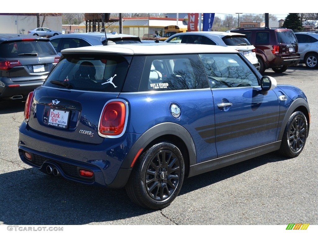 2014 Cooper S Hardtop - Deep Blue Metallic / Leatherette/Cloth Black Pearl photo #3