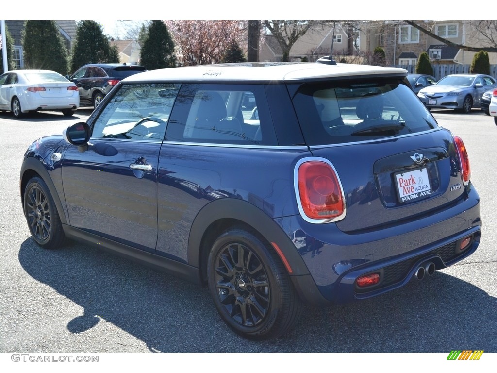 2014 Cooper S Hardtop - Deep Blue Metallic / Leatherette/Cloth Black Pearl photo #5