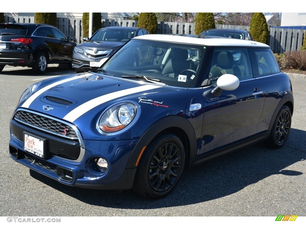 2014 Cooper S Hardtop - Deep Blue Metallic / Leatherette/Cloth Black Pearl photo #7