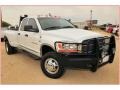 2006 Bright White Dodge Ram 3500 Laramie Quad Cab 4x4 Dually  photo #11