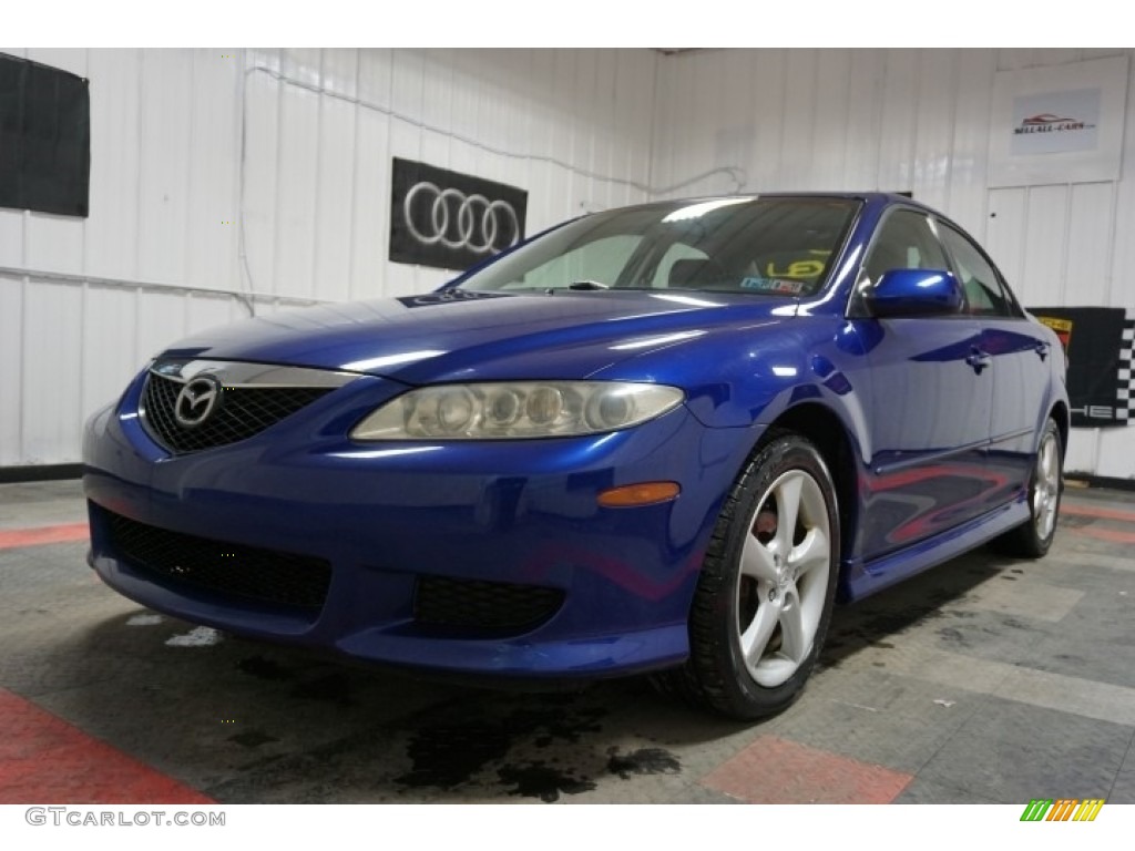 2004 MAZDA6 s Sedan - Lapis Blue Metallic / Black photo #3