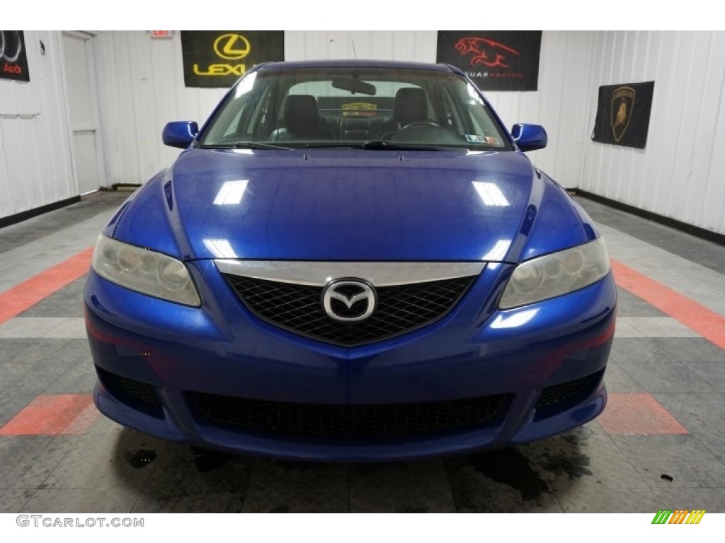 2004 MAZDA6 s Sedan - Lapis Blue Metallic / Black photo #4