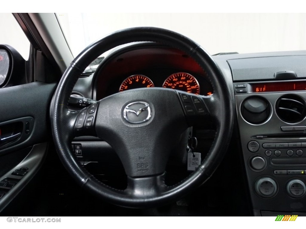 2004 MAZDA6 s Sedan - Lapis Blue Metallic / Black photo #28