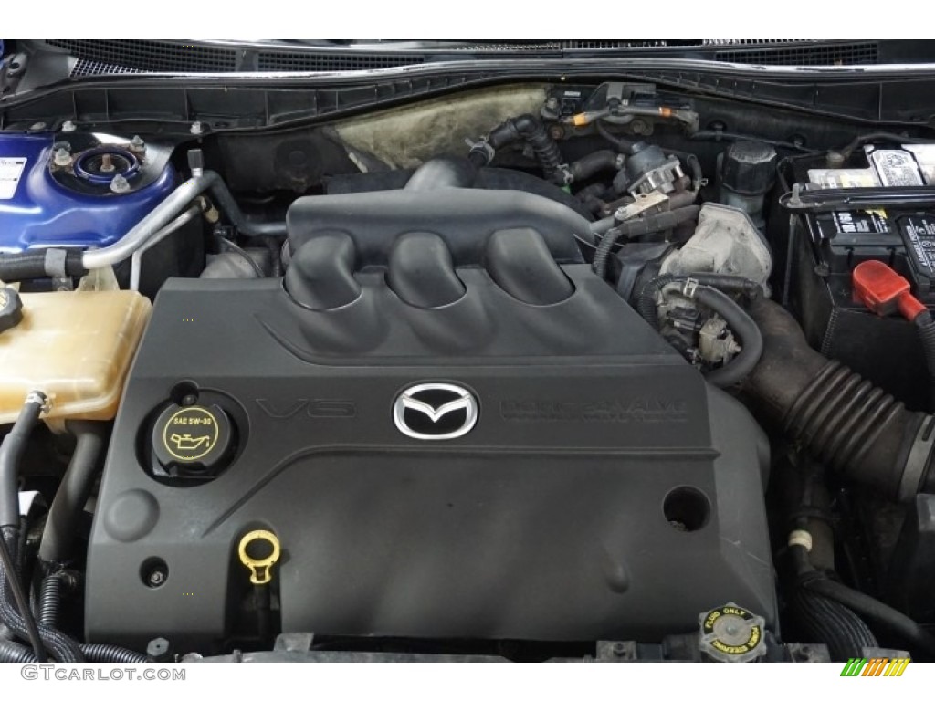 2004 MAZDA6 s Sedan - Lapis Blue Metallic / Black photo #42