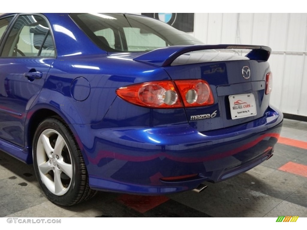 2004 MAZDA6 s Sedan - Lapis Blue Metallic / Black photo #61
