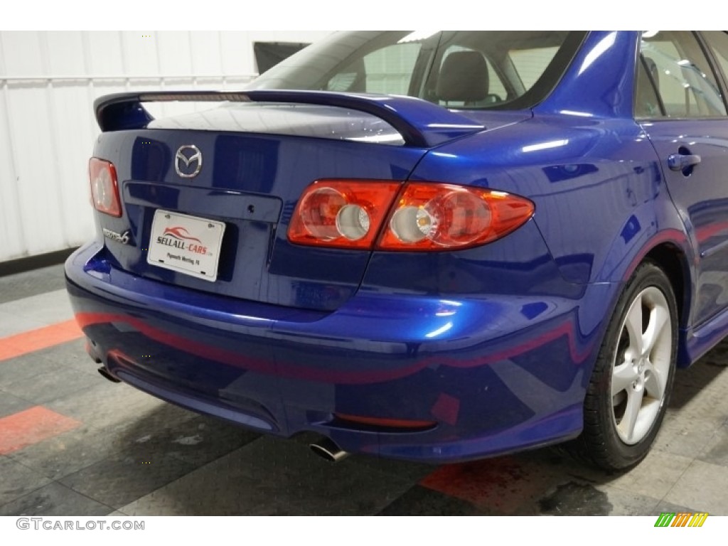 2004 MAZDA6 s Sedan - Lapis Blue Metallic / Black photo #62
