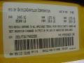  2007 Charger SRT-8 Super Bee Detonator Yellow Clearcoat Color Code PYB