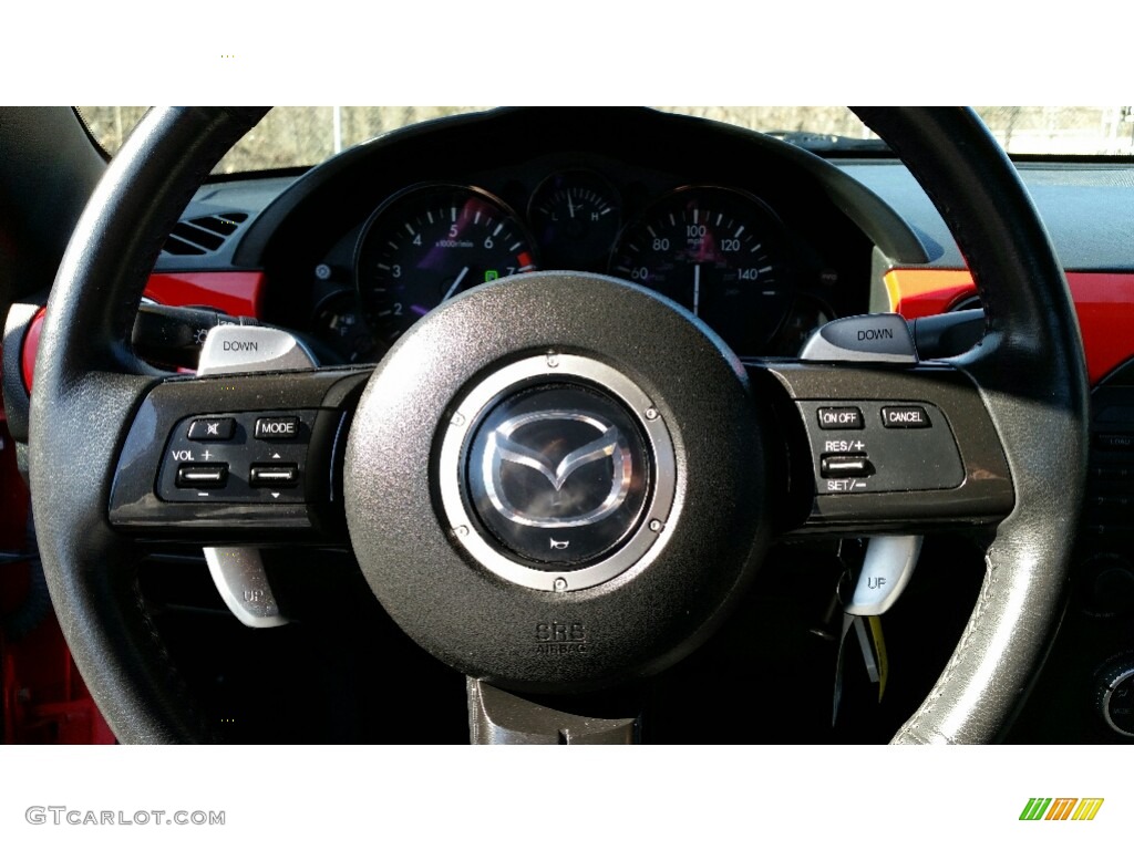 2013 MX-5 Miata Club Roadster - True Red / Club Black/Red Stitching photo #20