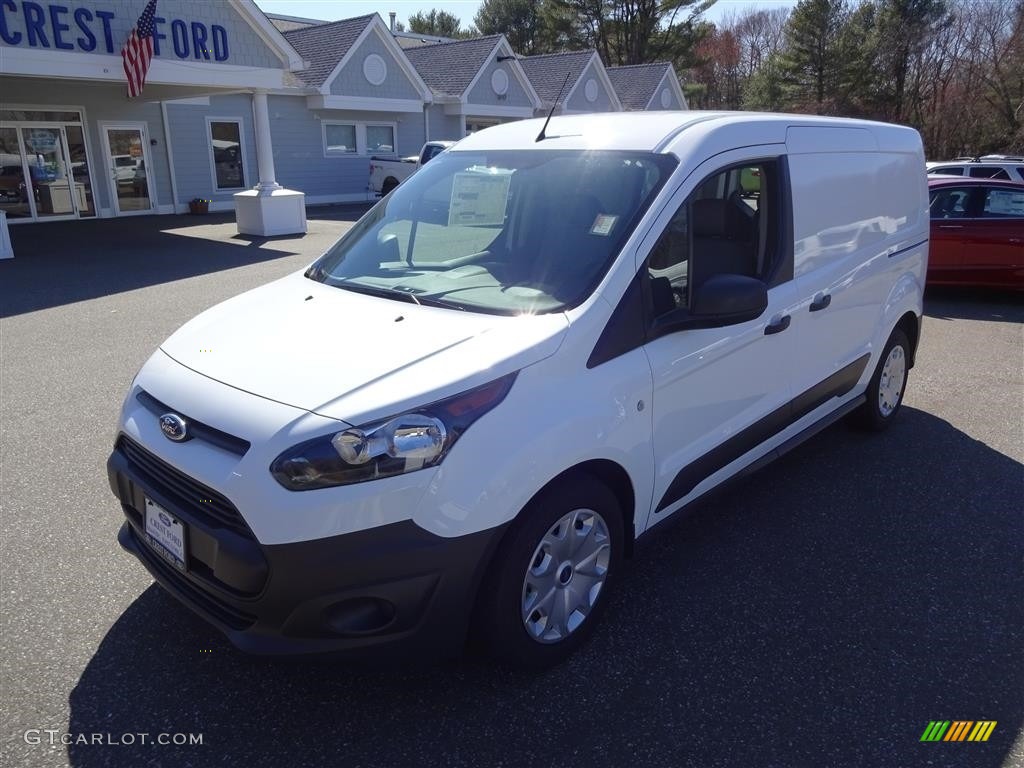 2016 Transit Connect XL Cargo Van Extended - Frozen White / Charcoal Black photo #3