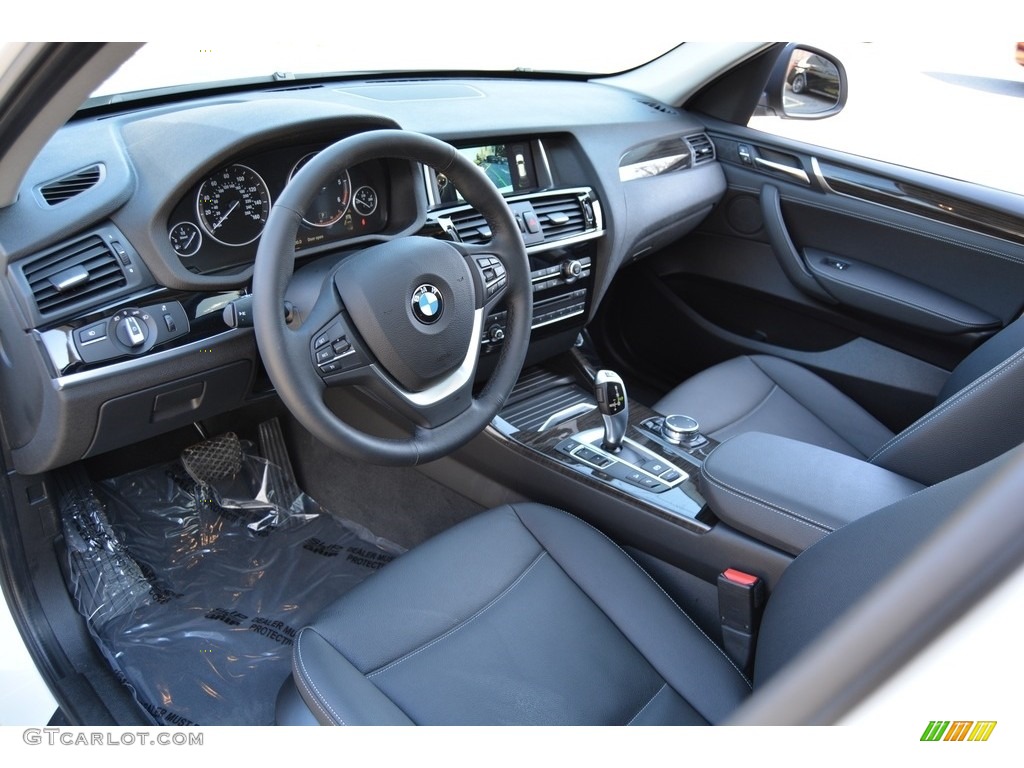 Black Interior 2016 BMW X3 xDrive28d Photo #111913906