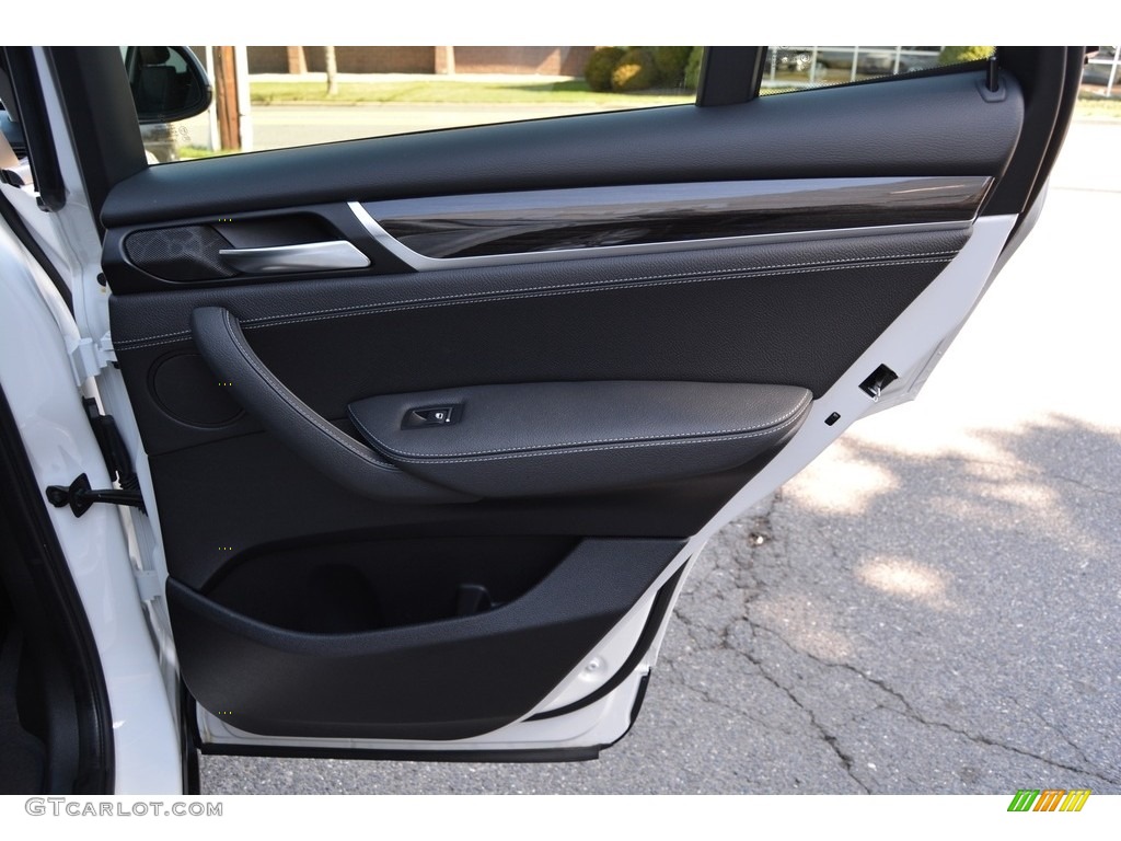 2016 BMW X3 xDrive28d Black Door Panel Photo #111914266