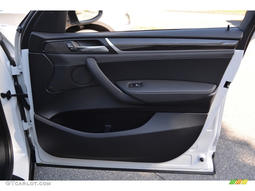 2016 BMW X3 xDrive28d Black Door Panel Photo #111914323