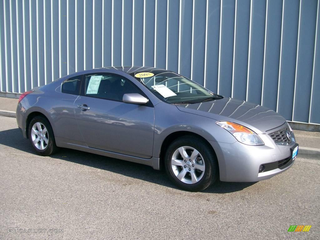 2008 Altima 2.5 S Coupe - Precision Gray Metallic / Charcoal photo #1