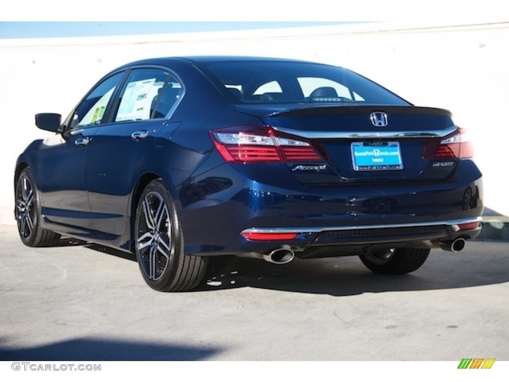 2016 Accord Sport Sedan - Obsidian Blue Pearl / Black photo #2