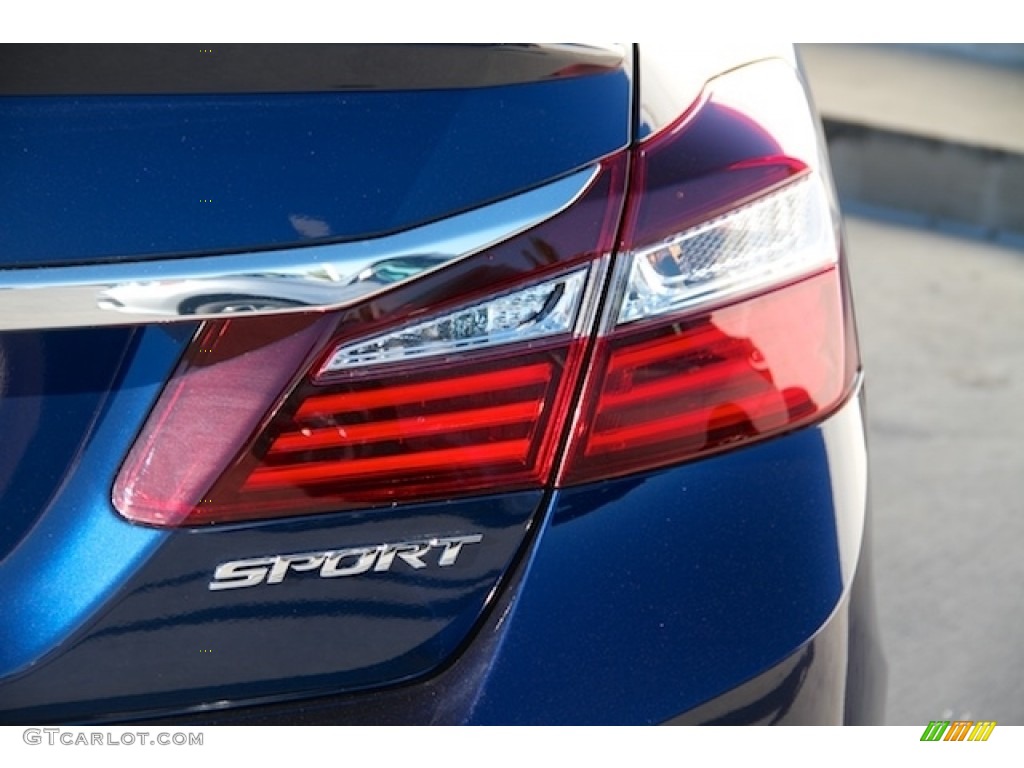 2016 Accord Sport Sedan - Obsidian Blue Pearl / Black photo #3