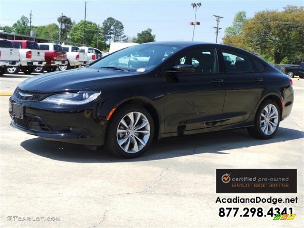2015 chrysler 200 s black