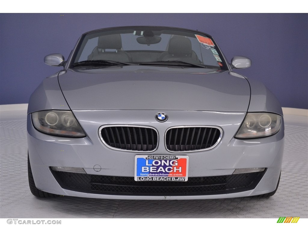 2006 Z4 3.0i Roadster - Silver Grey Metallic / Black photo #2