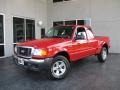 2004 Bright Red Ford Ranger XLT SuperCab Flare Side 4x4  photo #1