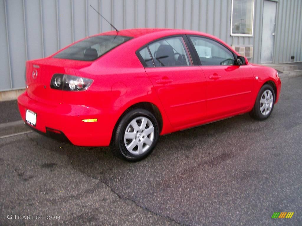 2008 MAZDA3 i Sport Sedan - True Red / Black photo #3