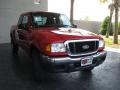 2004 Bright Red Ford Ranger XLT SuperCab Flare Side 4x4  photo #4