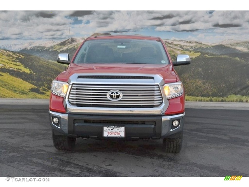 2016 Tundra Limited CrewMax 4x4 - Radiant Red / Black photo #2