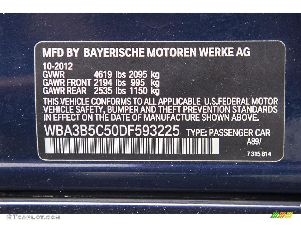 2013 3 Series 328i xDrive Sedan - Imperial Blue Metallic / Black photo #21