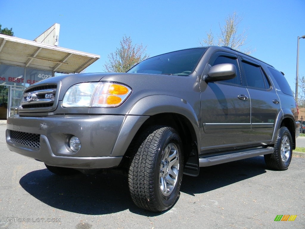 2004 Sequoia Limited 4x4 - Phantom Gray Pearl / Oak photo #6