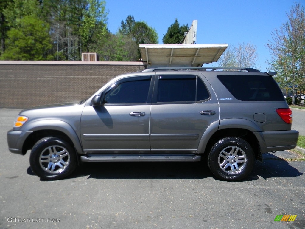2004 Sequoia Limited 4x4 - Phantom Gray Pearl / Oak photo #7