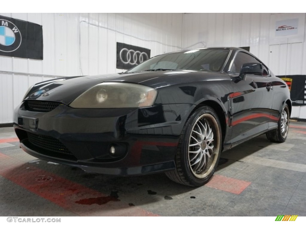 2006 Tiburon GT Limited - Obsidian Black / Beige photo #3