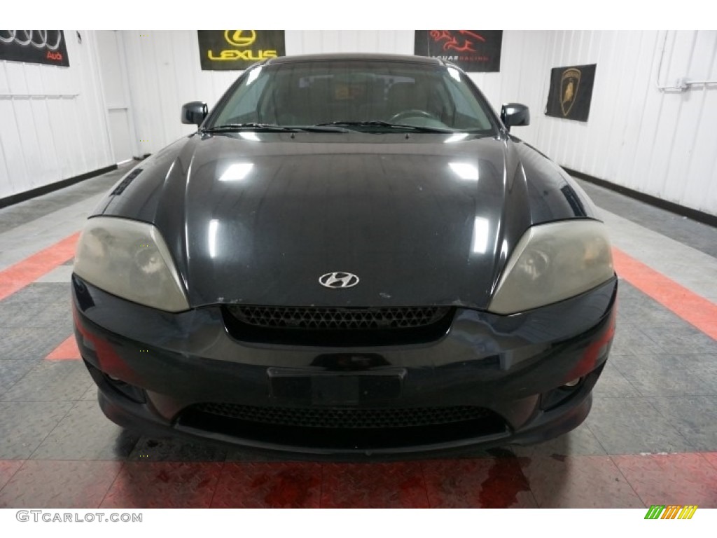 2006 Tiburon GT Limited - Obsidian Black / Beige photo #4