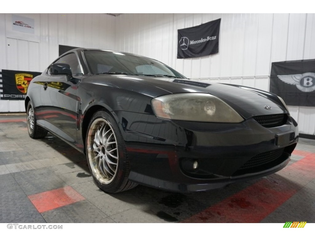 2006 Tiburon GT Limited - Obsidian Black / Beige photo #5