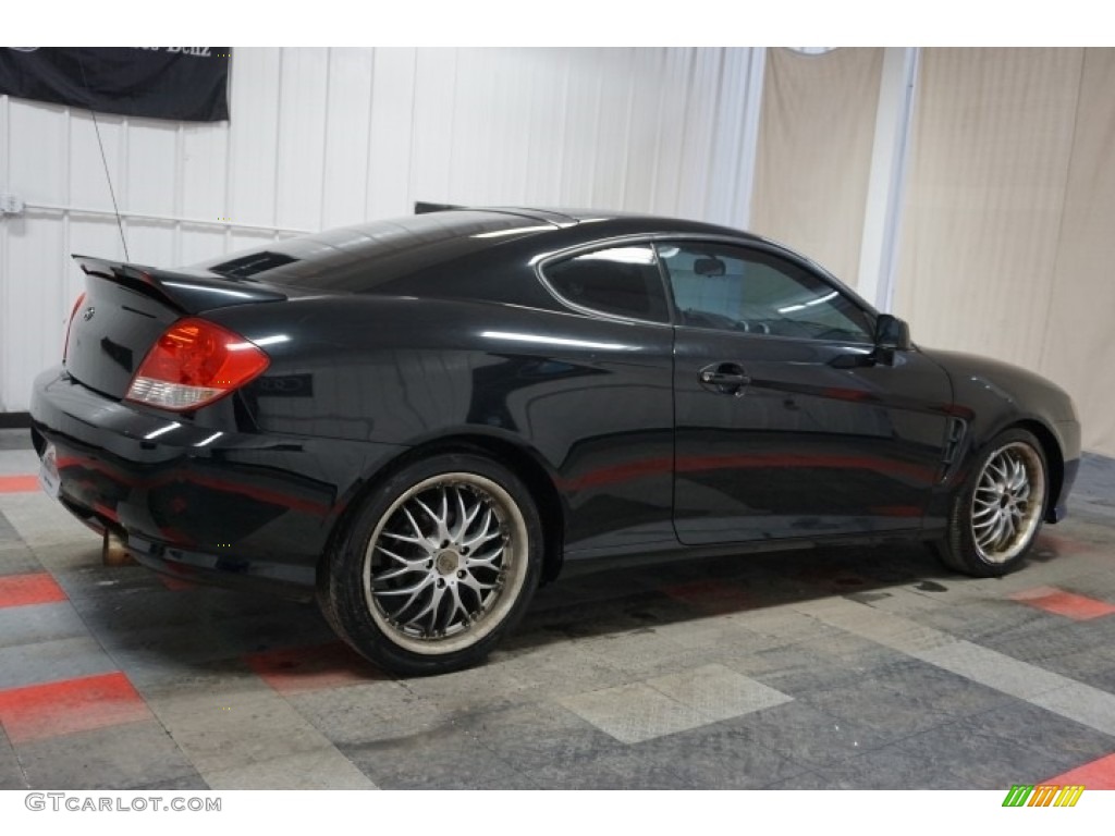 2006 Tiburon GT Limited - Obsidian Black / Beige photo #7