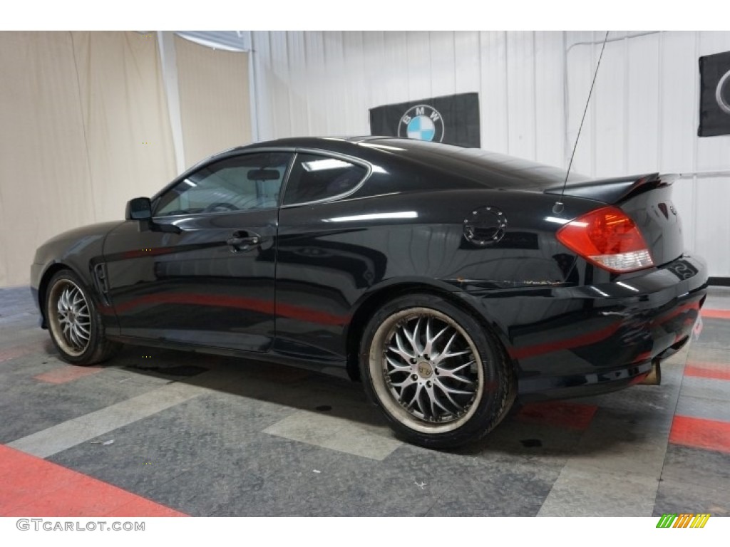 2006 Tiburon GT Limited - Obsidian Black / Beige photo #11