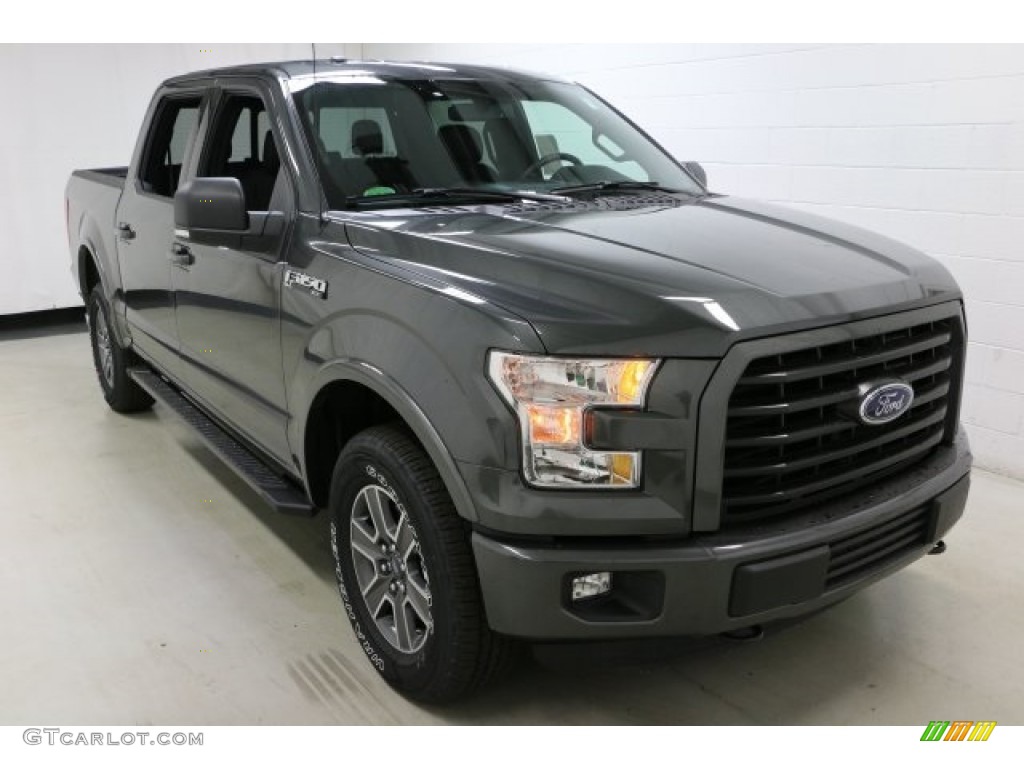 2016 F150 XLT SuperCrew 4x4 - Magnetic / Medium Earth Gray photo #3