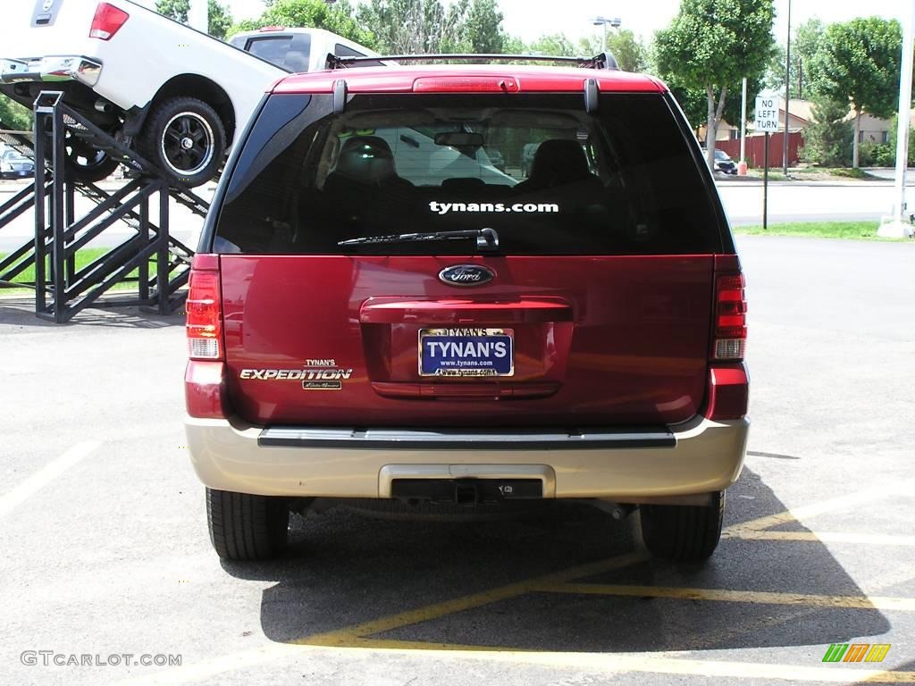 2006 Expedition Eddie Bauer 4x4 - Redfire Metallic / Medium Parchment photo #5