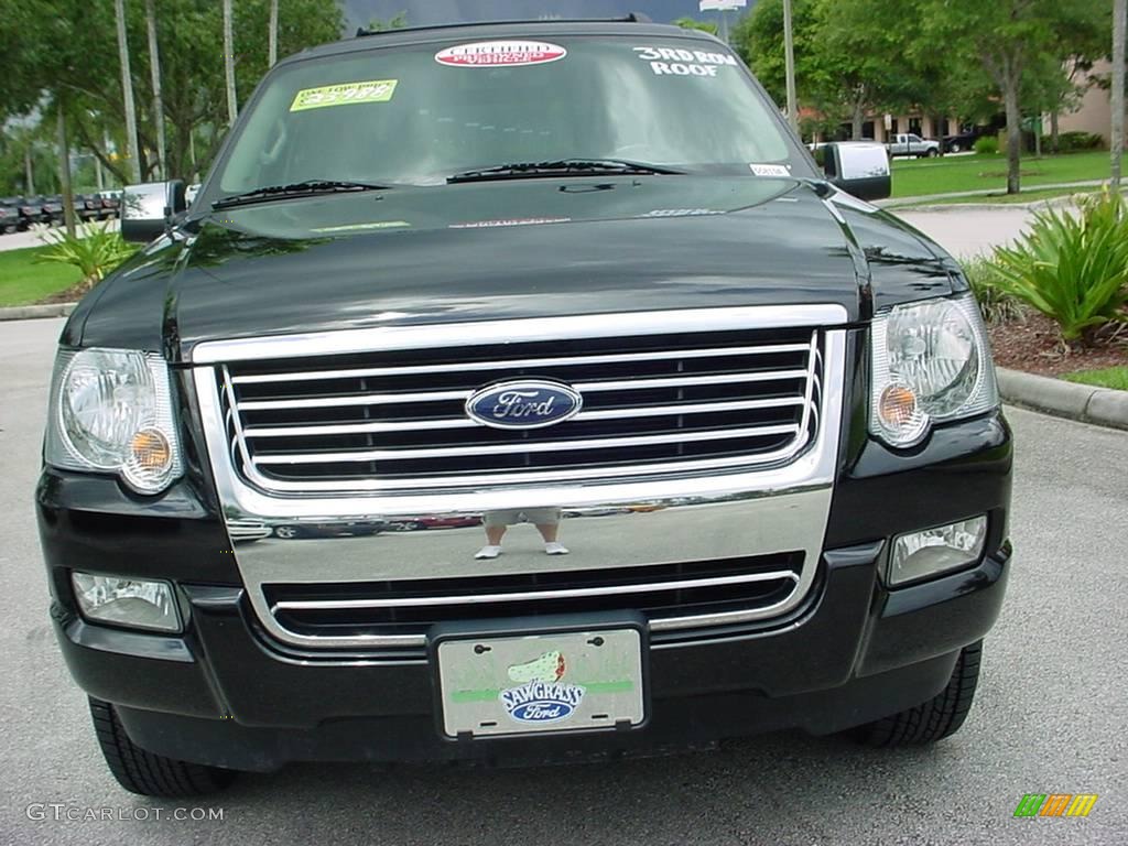 2007 Explorer Limited - Black / Black photo #9