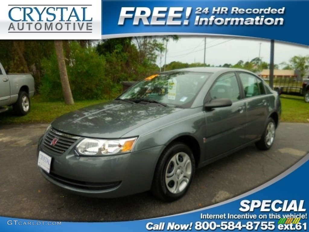 2005 ION 2 Sedan - Storm Gray / Gray photo #1