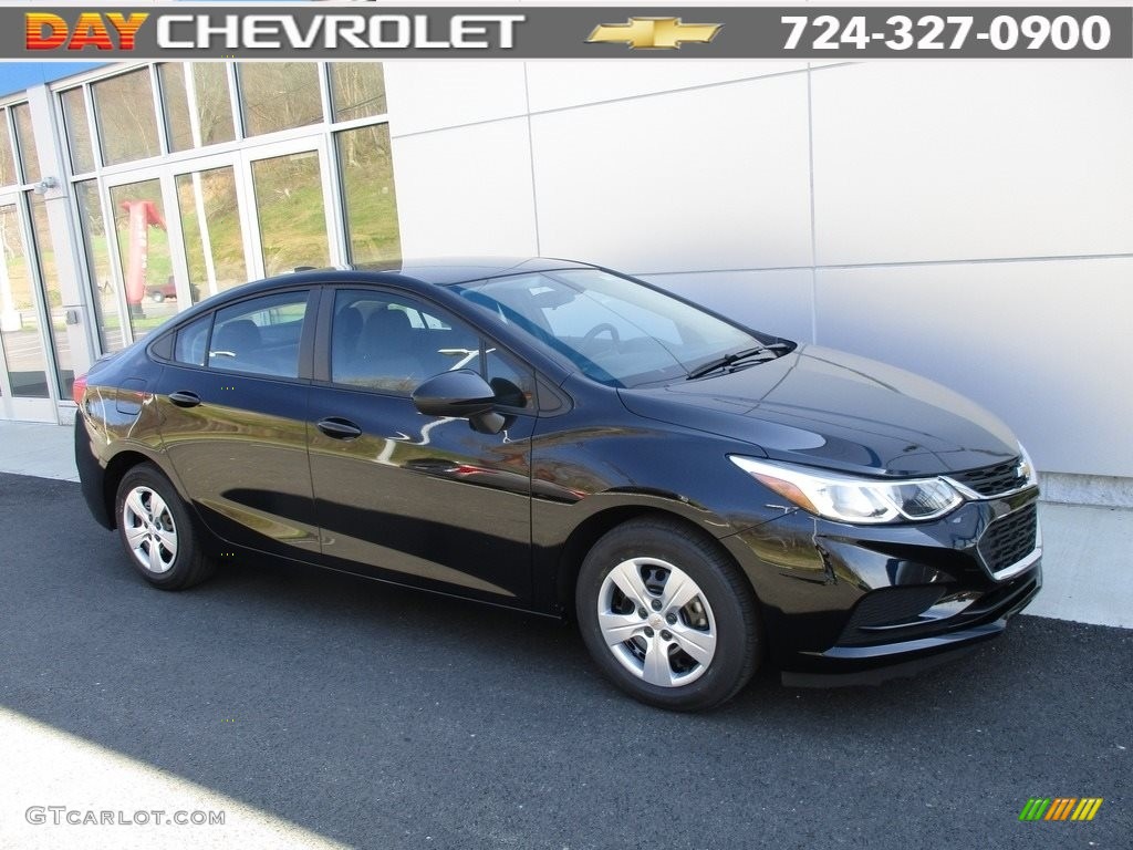 2016 Cruze LS Sedan - Mosaic Black Metallic / Jet Black photo #1