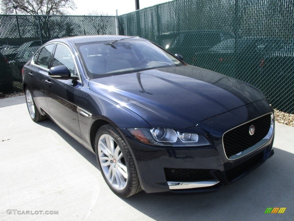 Dark Sapphire 2016 Jaguar XF 35t AWD Exterior Photo #111932979