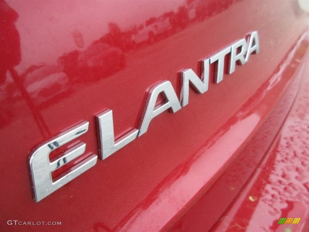 2017 Elantra Limited - Red / Beige photo #5