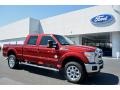 2016 Ruby Red Metallic Ford F350 Super Duty Lariat Crew Cab 4x4  photo #1