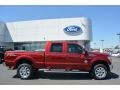 2016 Ruby Red Metallic Ford F350 Super Duty Lariat Crew Cab 4x4  photo #2