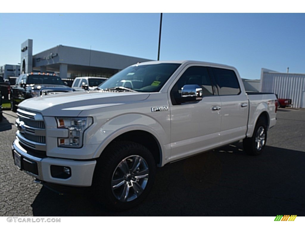 2016 F150 Platinum SuperCrew 4x4 - White Platinum / Black photo #3