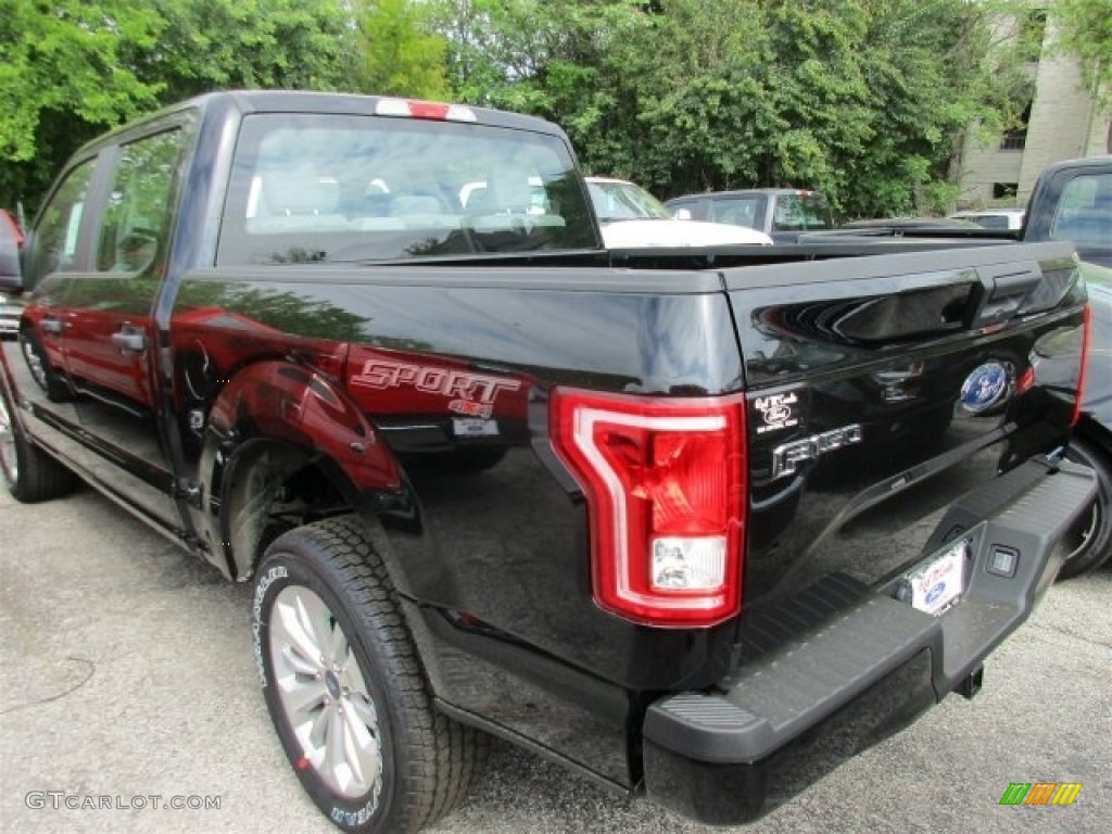 2016 F150 XL SuperCrew 4x4 - Shadow Black / Medium Earth Gray photo #5
