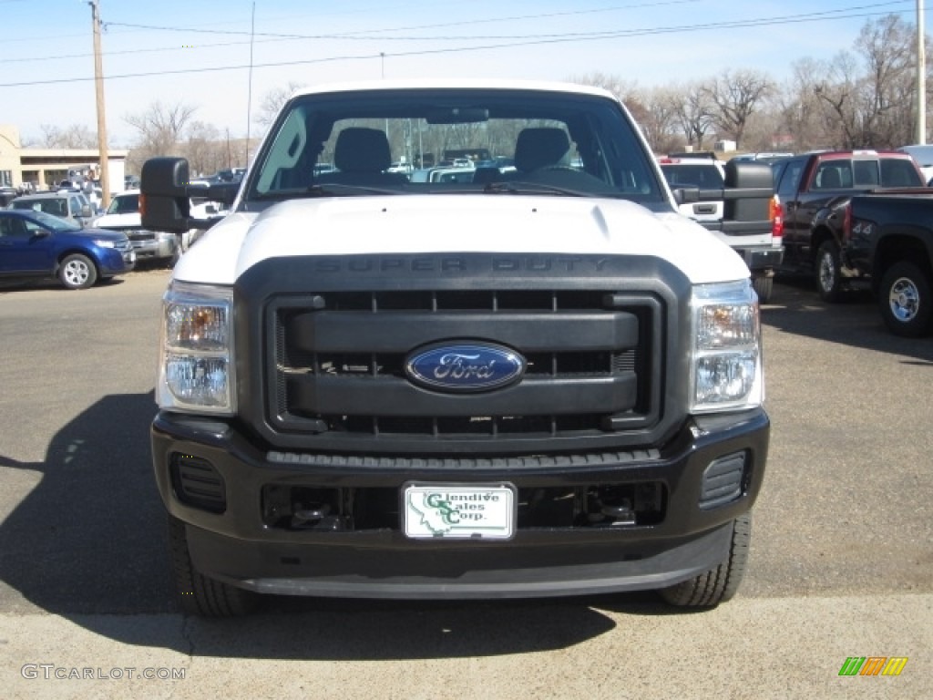 2012 F350 Super Duty XL SuperCab 4x4 - Oxford White / Steel photo #7